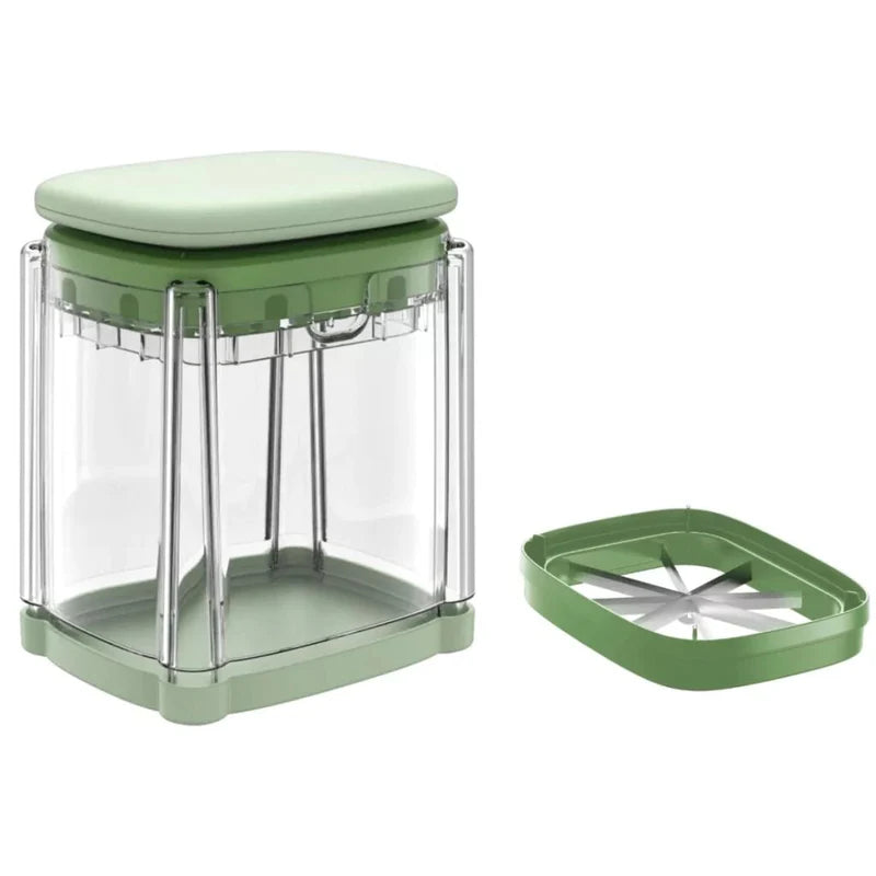 Darziq DLC manual vegetable slicer with stainless steel blades for easy home kitchen vegetable preparation.