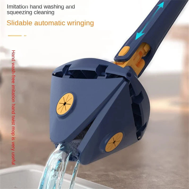 Darziq 360° rotating adjustable mop with ergonomic handle for easy cleaning in home and kitchen environments.