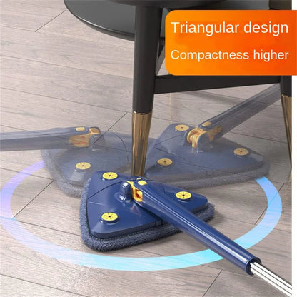 Darziq 360 rotating adjustable mop with ergonomic handle for easy cleaning in home and kitchen environments.