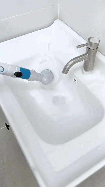 Darziq 3-in-1 electric spin scrubber for home cleaning, featuring a sleek design and versatile cleaning attachments.