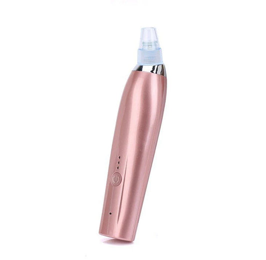 Darziq Acne Blackhead Suction Remover device for extracting blackheads and clearing pores, shown in use on skin.