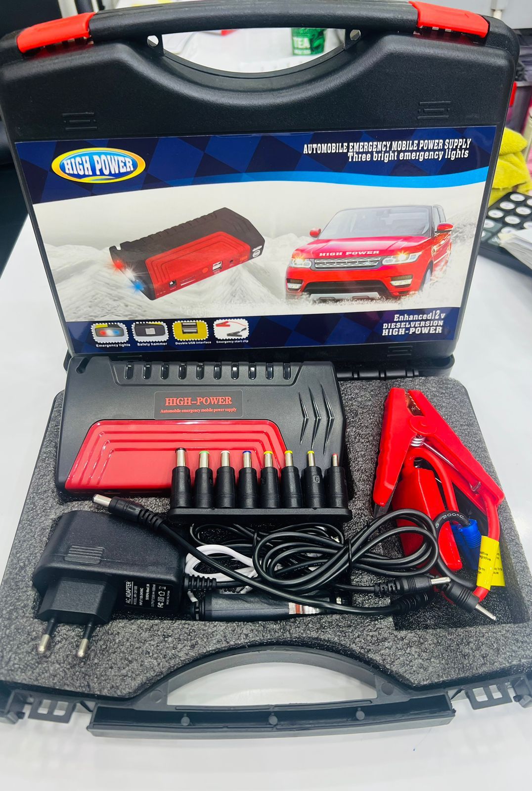 Darziq Car Jump Starter 50800 portable jumper for car batteries, compact and easy-to-use car accessory.