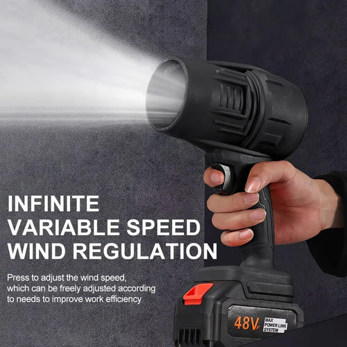 Darziq jet blower with charger and two batteries, car accessories for cleaning and drying vehicles, compact and portable design