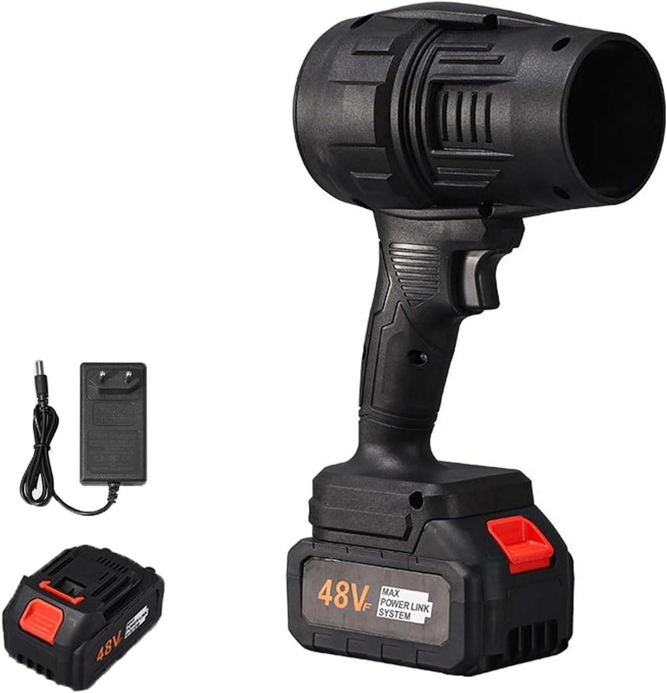 Darziq jet blower with charger and two batteries for car cleaning, compact electric car accessory, handheld and easy to use