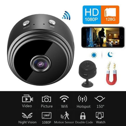 Darziq A9 Mini Camera gadget with compact design and black casing, ideal for portable surveillance and recording.