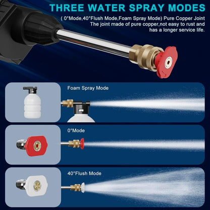 Darziq pressure washer for car with double battery, compact gadget for efficient outdoor cleaning and vehicle washing.