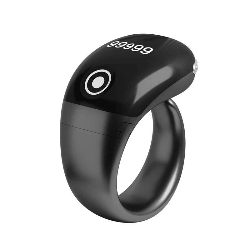 Darziq Smart Zikar Digital Counter gadget showing a digital display and buttons on a sleek black device.