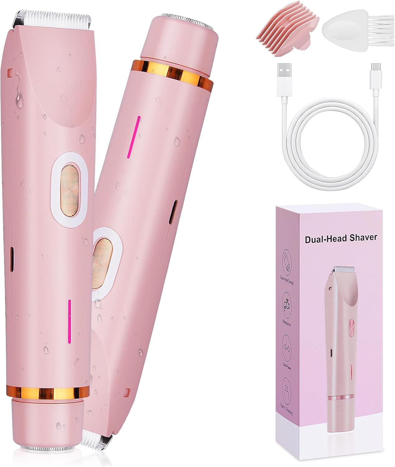 Darziq 2-in-1 dual head women’s shaver for smooth skin, featuring ergonomic design and versatile shaving heads for hair removal.