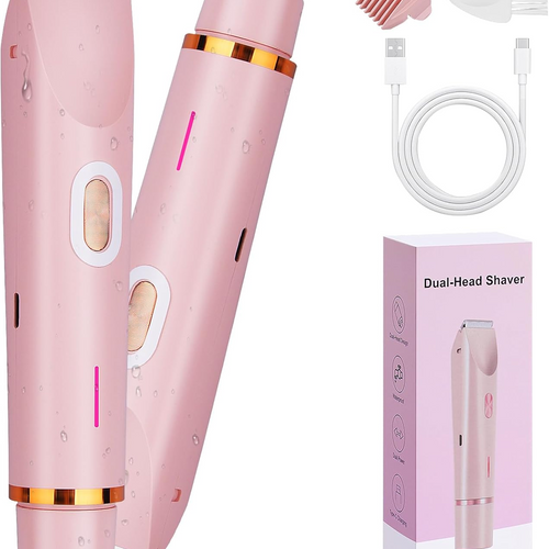 Darziq 2-in-1 dual head women’s shaver for smooth skin, featuring ergonomic design and versatile shaving heads for hair removal.