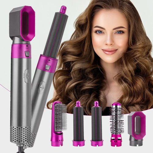Darziq 5-in-1 Hair Dryer Brush for styling, drying, and volumizing hair in a sleek health and beauty tool.