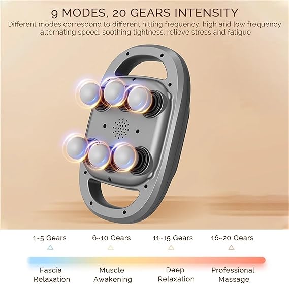 Darziq 6-heads massager machine for health and beauty, with ergonomic design and multiple massage heads for relaxation.