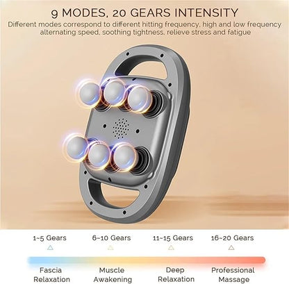 Darziq 6-heads massager machine for health and beauty, with ergonomic design and multiple massage heads for relaxation.