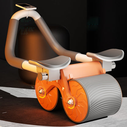 Darziq abdominal exercise roller for core workouts, showing the black foam roller with handles on a white background.
