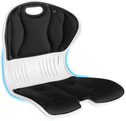 Darziq ergonomic posture correction chair seat with back support, designed for comfort and proper spinal alignment.