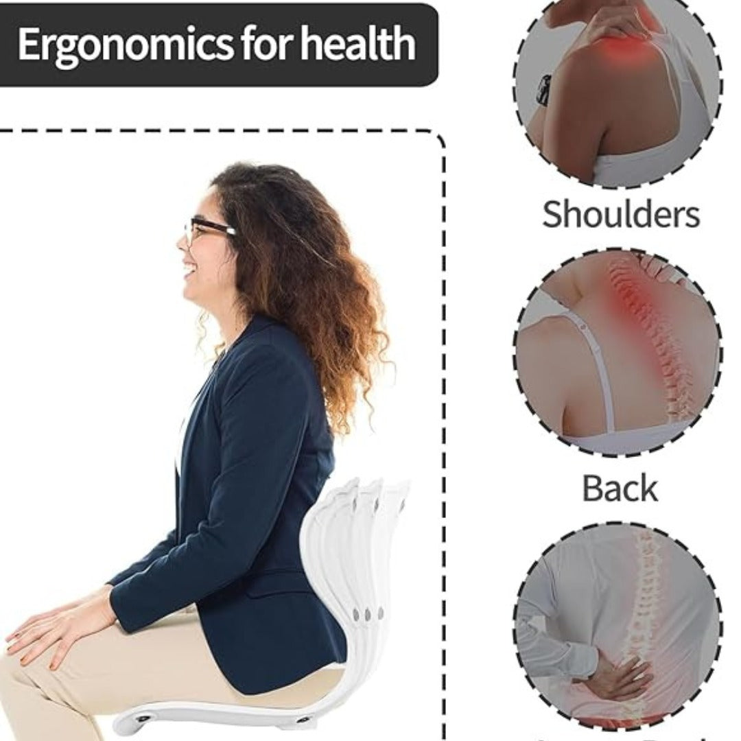 Darziq ergonomic posture correction chair seat with back support, designed for comfort and improved spinal alignment.
