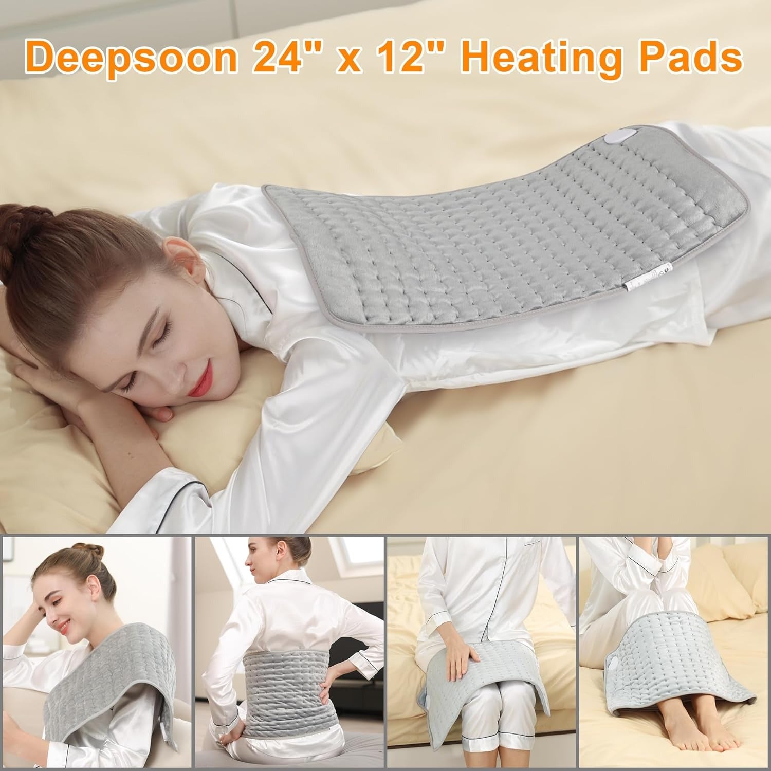 Darziq heating pad in a soft fabric cover, designed for soothing relief and comfort in health and beauty applications.