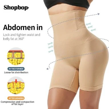 Darziq high waist slimming lower body shaper for health and beauty, shown on a model emphasizing waist and hip shaping features.