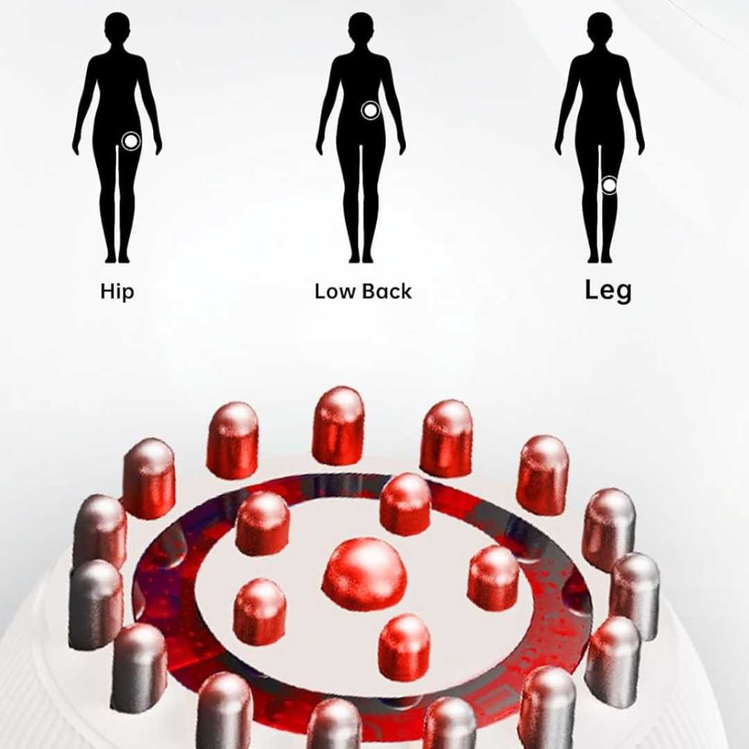 Darziq intelligent massager for health and beauty, showing a sleek handheld device with ergonomic design and control buttons.