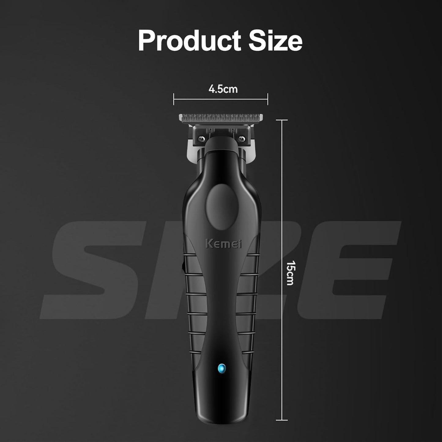 Darziq KEMEI 2299 men's trimmer for grooming and trimming facial hair, with adjustable settings and ergonomic design.