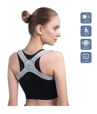 Darziq Smart Adjustable Posture Corrector worn on back to improve posture and support spinal alignment.