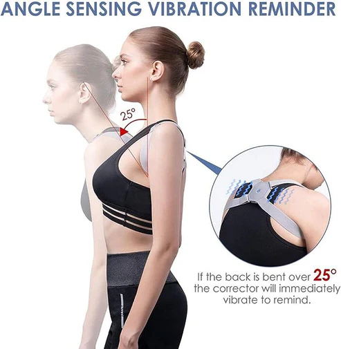 Darziq Smart Adjustable Posture Corrector for improved back alignment and posture support in a health and beauty setting.