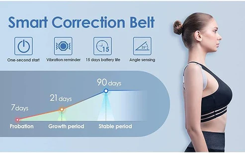 Darziq smart adjustable posture corrector supporting proper back alignment and improved posture.