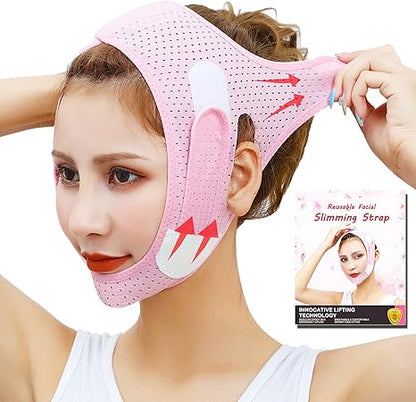Darziq V Shape Face Slimming Strap showing adjustable strap and sleek design for facial contouring and slimming.