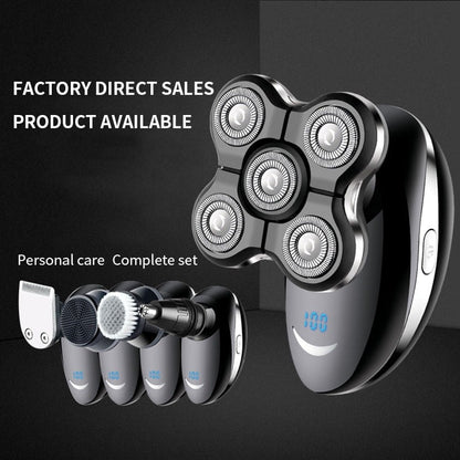 Darziq waterproof electric head shaver with ergonomic design for smooth, close shaving, suitable for health and beauty use.