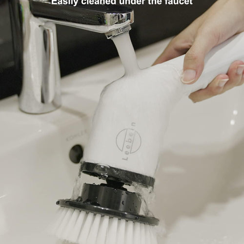 Darziq 9-in-1 electric cleaning brush for home and kitchen, with multiple brush heads for versatile cleaning tasks.
