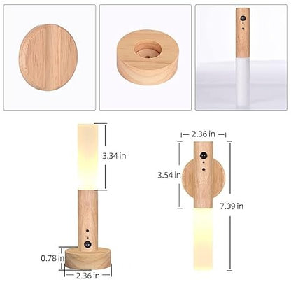 Cordless motion sensor night light by Darziq for home and kitchen, illuminating a space with automatic lighting.