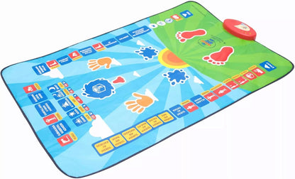 Educational Smart Prayer Mat for Kids by Darziq, featuring colorful designs and interactive features for young learners.