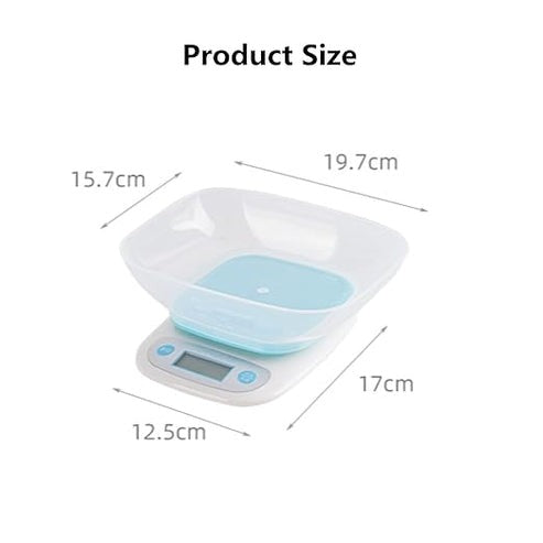 Darziq electronic food scale for home kitchen use, featuring a digital display and sleek design for accurate weight measurement.