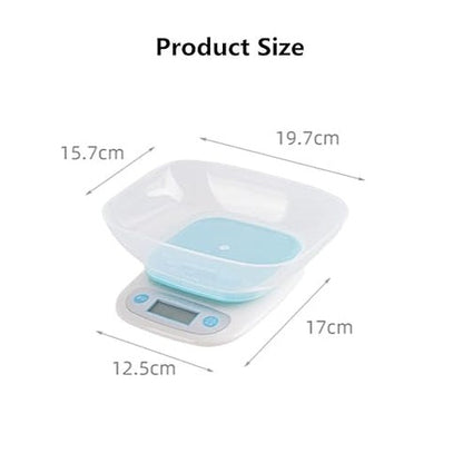 Darziq electronic food scale for home kitchen use, featuring a digital display and sleek design for accurate weight measurement.