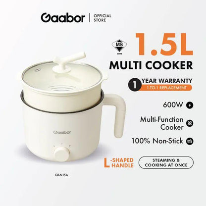 Darziq 1.2L multi cooker for home and kitchen use, featuring a compact design with multiple cooking functions.