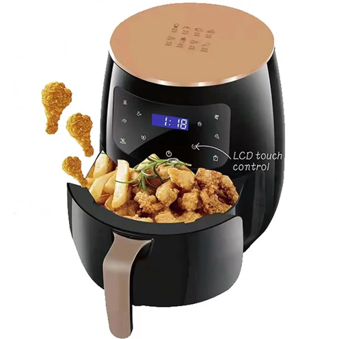 Darziq multi-functional air fryer pot with 6L capacity, ideal for home kitchen cooking and frying.