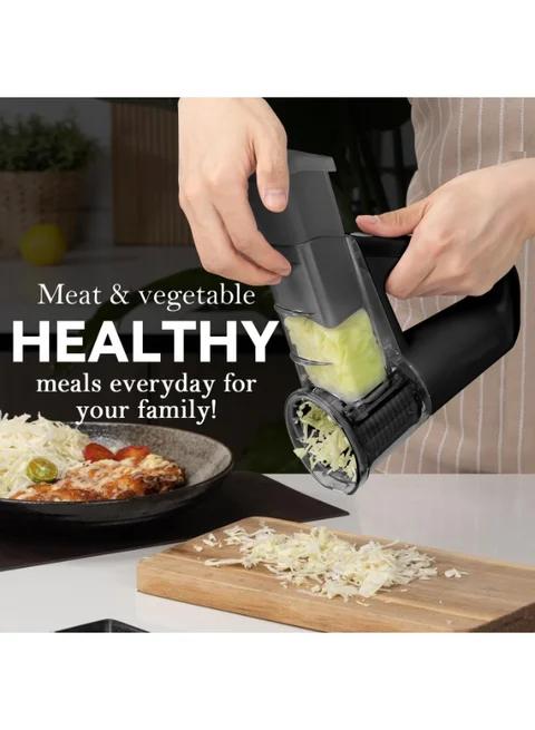 Darziq multi-functional electric handheld food chopper for home and kitchen use, with stainless steel blades and compact design.