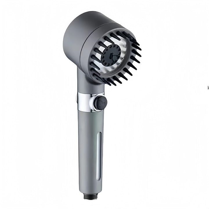 Darziq multifunctional scalp massage shower head for home and kitchen use, with ergonomic design and adjustable water flow.