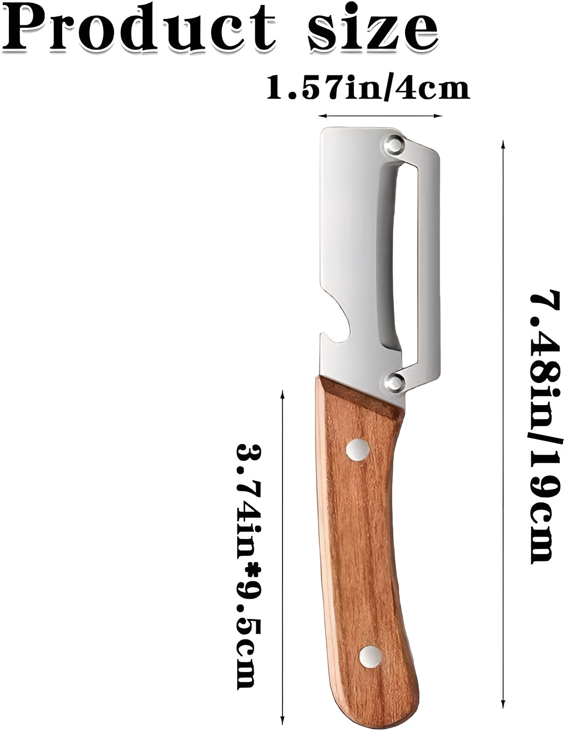 Darziq multifunctional vegetable peeler with ergonomic handle and stainless steel blade for easy peeling of vegetables in the kitchen.