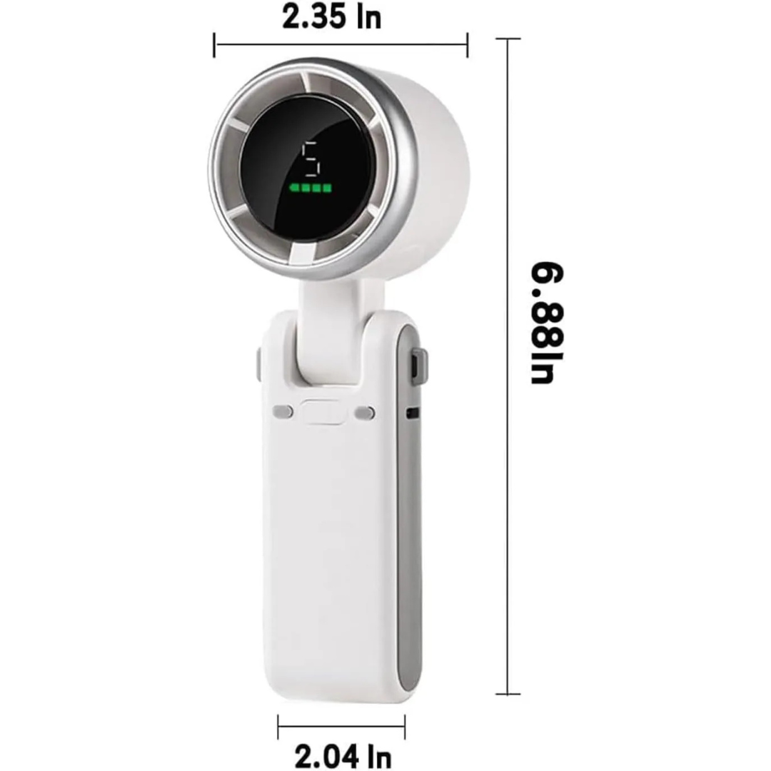 Darziq pocket-sized AC level fan for home and kitchen, compact and portable cooling device.