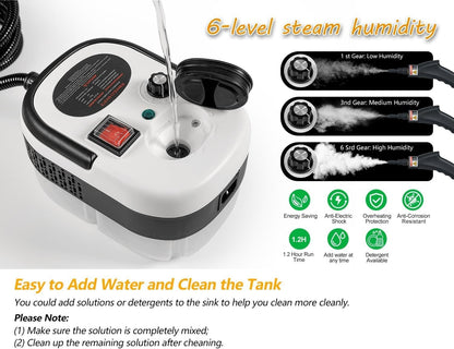 Darziq TB-961 portable handheld steam cleaner for home and kitchen cleaning, with a compact design and ergonomic handle.