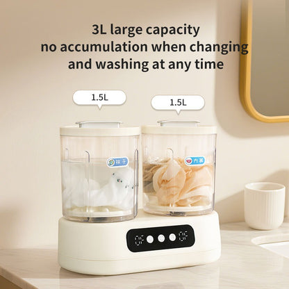 Darziq twin tub mini washing machine for home and kitchen use, compact appliance with two wash and spin tubs.