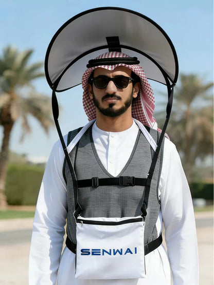 Darziq wearable sun shade hat designed for outdoor sun protection, lightweight and comfortable for everyday use.