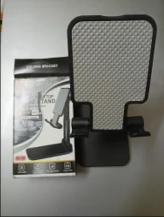 Darziq desktop mobile phone stand holding a smartphone, compatible with laptops and mobile accessories for hands-free use.