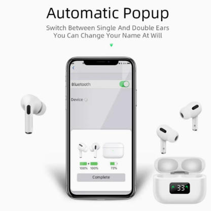 Darziq MINI-99 PLUS wireless earphones for mobile and laptop accessories, showing black earbuds and charging case
