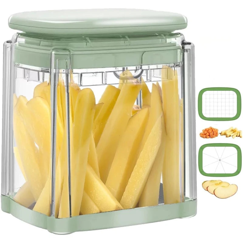 Darziq DLC manual vegetable slicer with stainless steel blades for efficient home kitchen food prep.