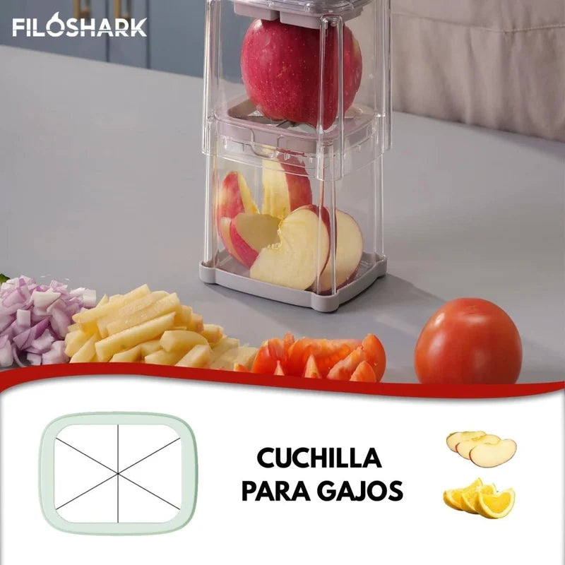 Darziq DLC manual vegetable slicer with stainless steel blades for efficient home vegetable preparation.
