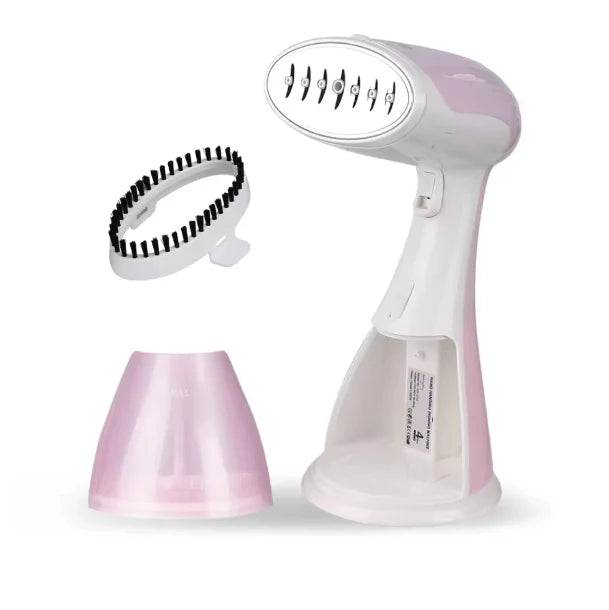 Darziq hand-hanging ironing machine for home use, featuring a compact design with metal components and hanging hooks.