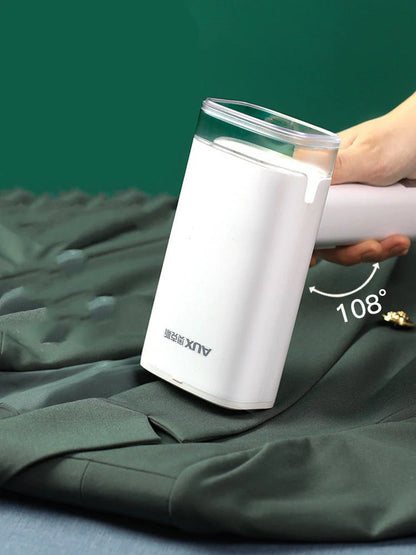 Darziq portable handheld garment steamer for clothes, featuring a compact design ideal for home, travel, or dorm use.