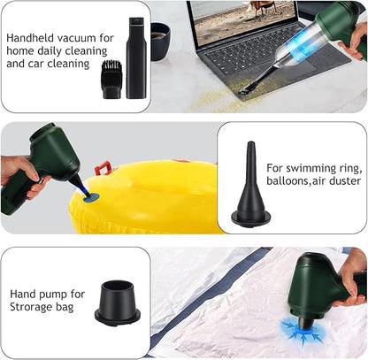 Darziq handheld mini vacuum cleaner for car accessories, compact portable device for quick cleaning of car interiors.