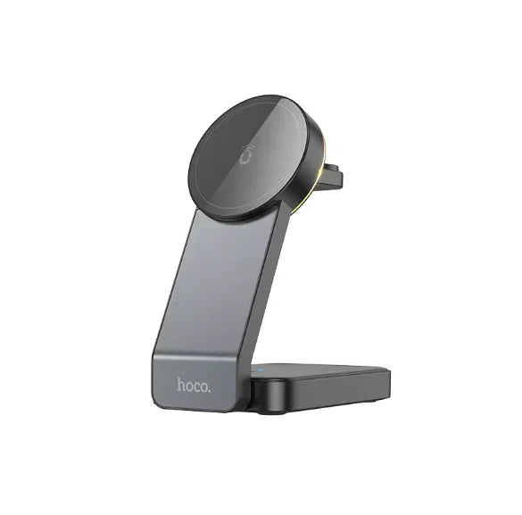 Darziq Hoco 3-in-1 Magnetic Wireless Charger CQ3 for smartphones, earbuds, and smartwatch charging with sleek design